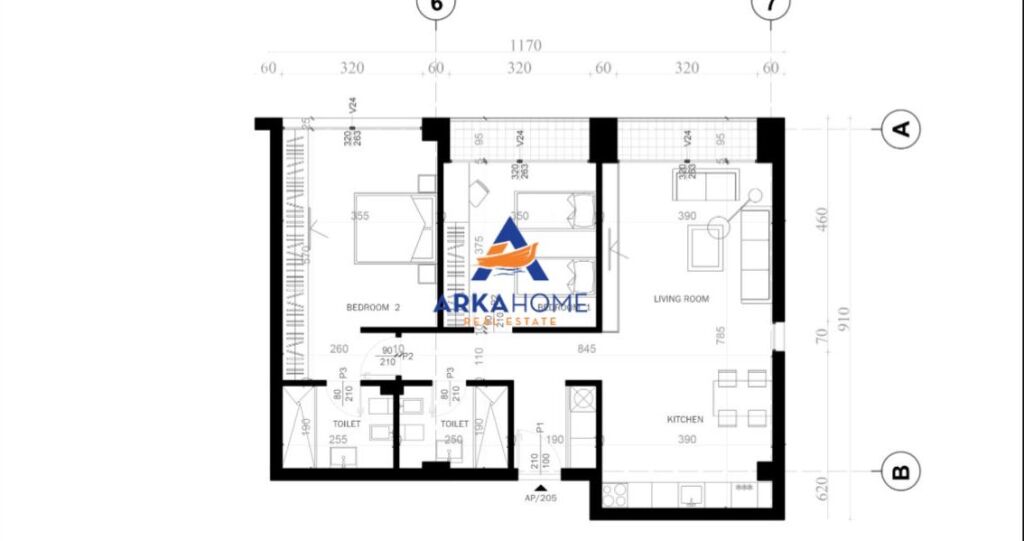 SHITET APARTAMENT 2+1+BALLKON "PRANE GROW GREEN,SAUK VETEM 4 MINUTA LARG TEG" 206.500 EURO