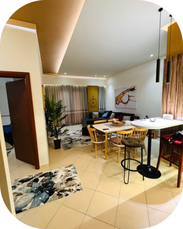 FOR RENT 1+1 + PARKING SPACE 📍 Near Kodrës së Diellit – Bill Klinton Street