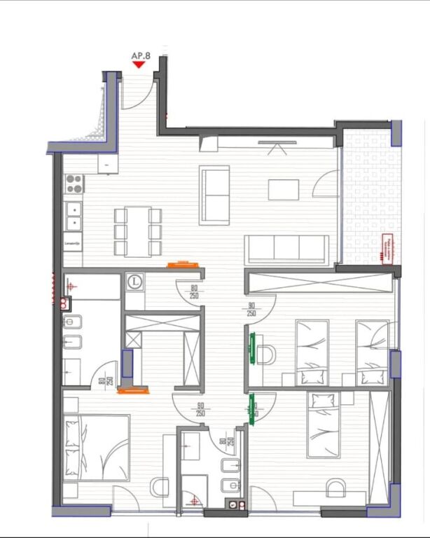 Shitet, Apartament 3+1+2, Forest Residence, Liqeni i Thate.