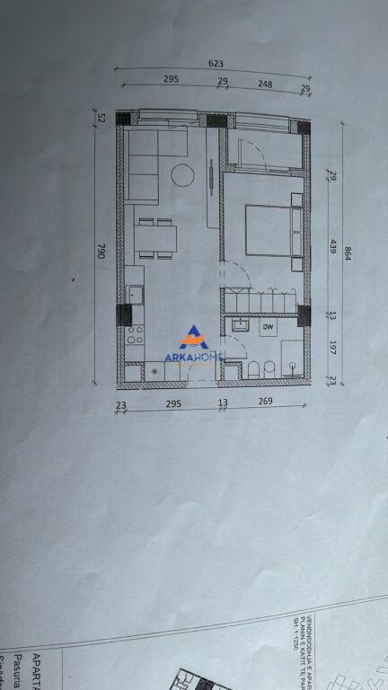 SHITET APARTAMENT 1+1+BALLKON "REZIDENCA KADIU,ALI DEM" 81000 EURO