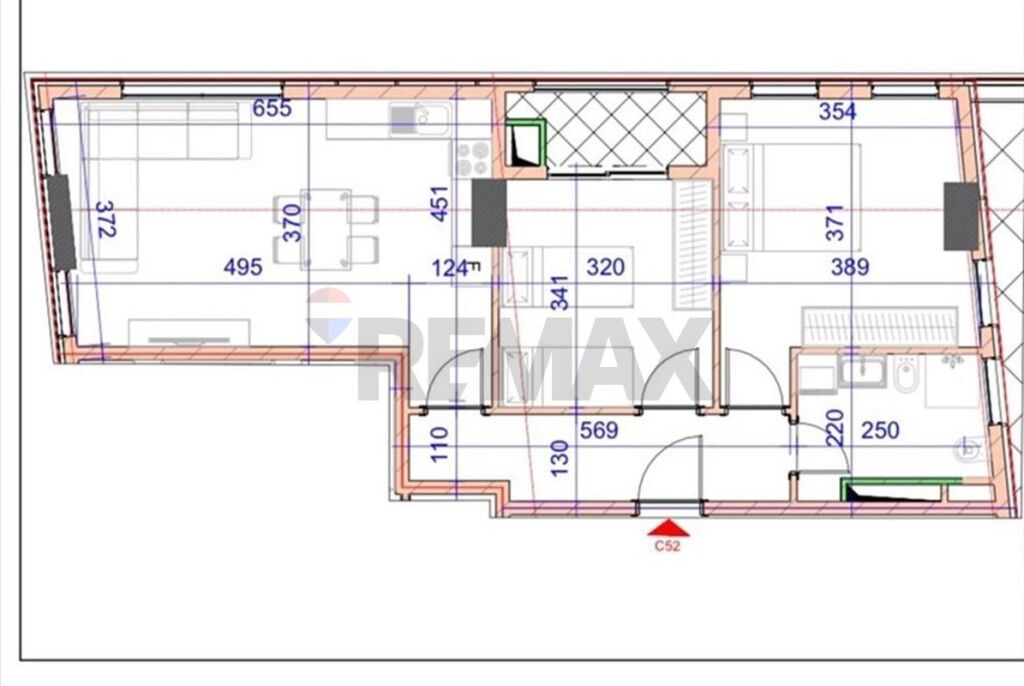 Apartament 2+1+ Verande per shitje te Jordan Misja