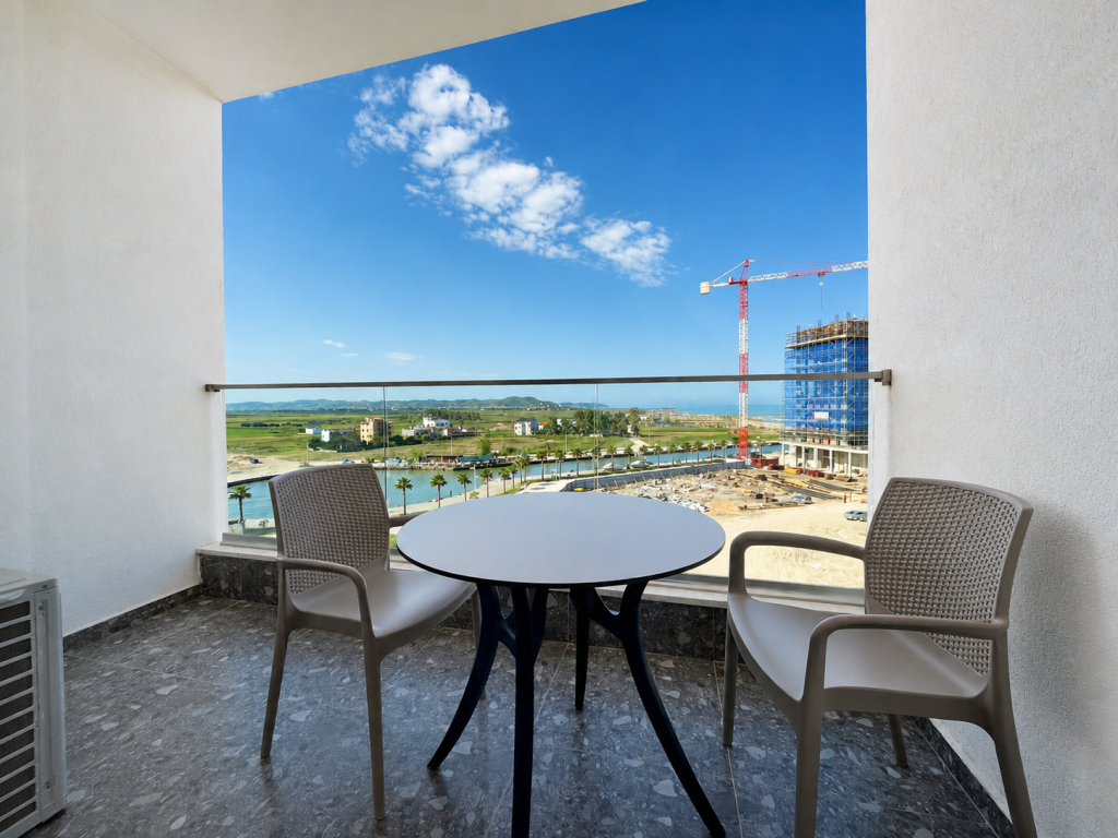 Appartamento 1+1 Arredato con Vista Mare in Vendita - Qerret, Kavaje
