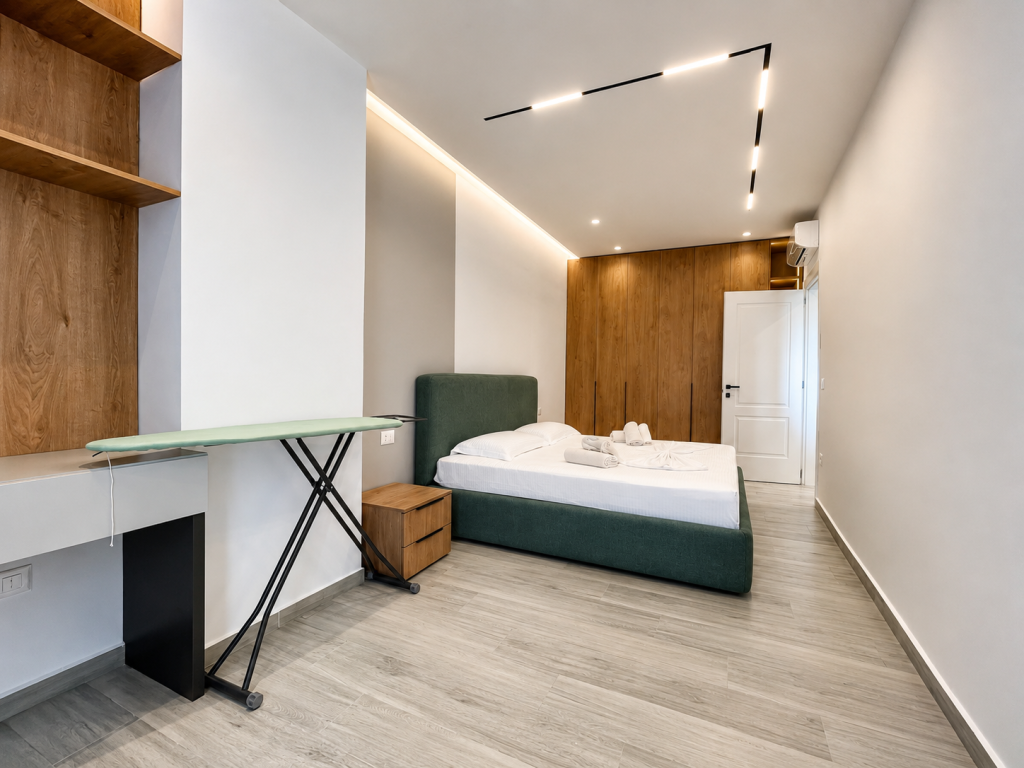 Appartamento 1+1 Arredato con Vista Mare in Vendita a Qerret, Kavajë