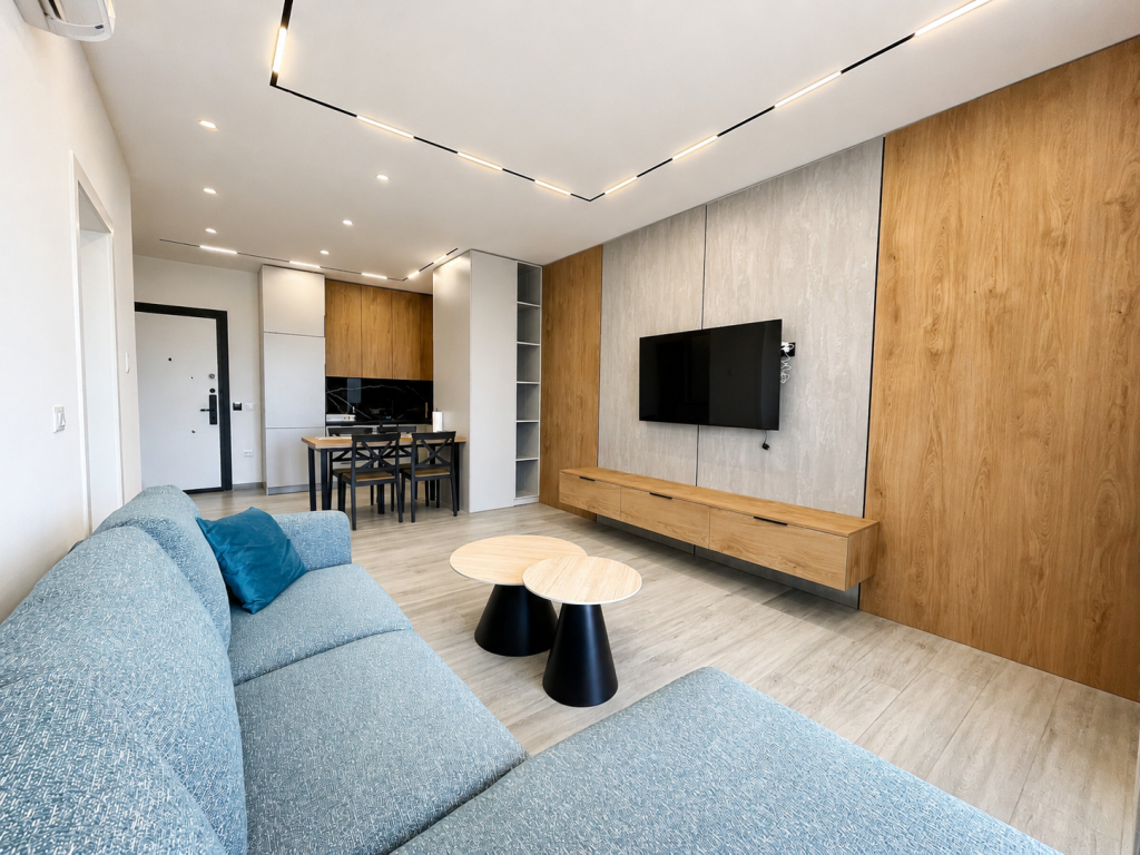 Appartamento 1+1 Arredato con Vista Mare in Vendita - Qerret, Kavaje