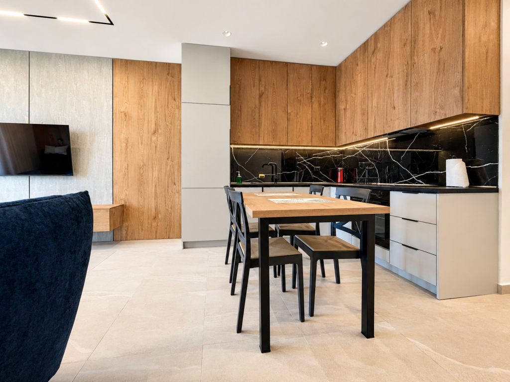 Appartamento 1+1 Arredato con Vista Mare in Vendita - Qerret, Kavajë