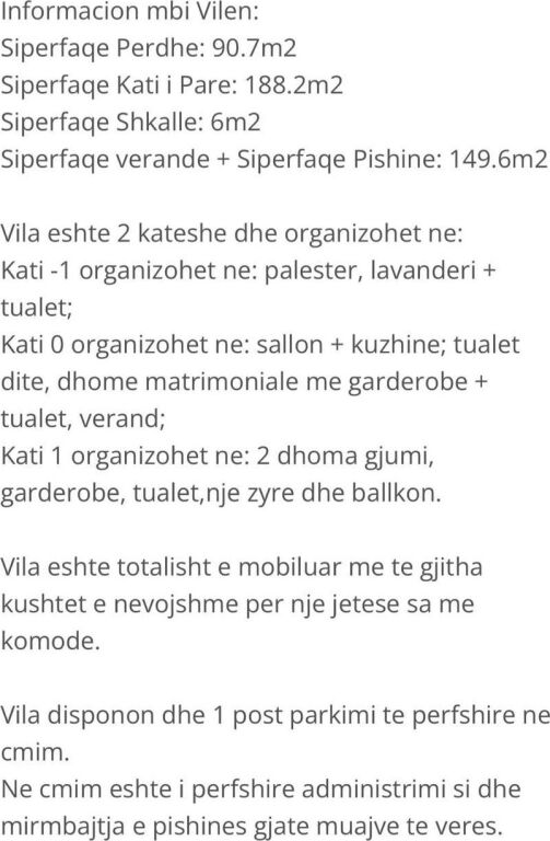 Super Vile me qera tek Rezidenca Kodra2