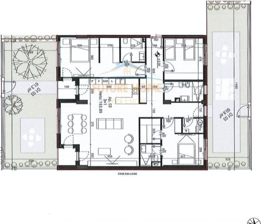 For sale, Apartment 3+1, Park Houses Residence
