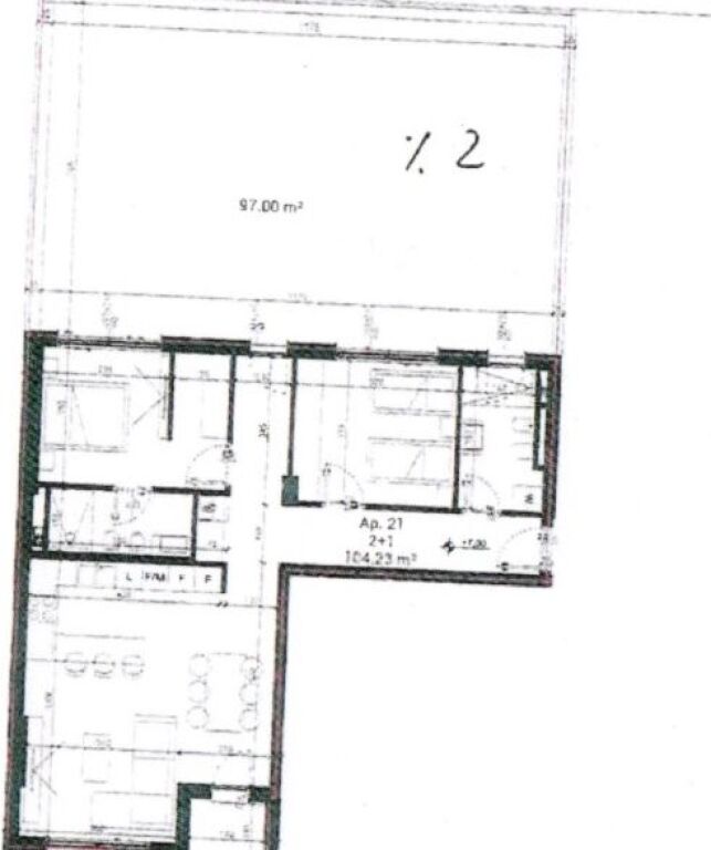 2+1 apartment for sale at Park Houses in Mjull-Bathore.