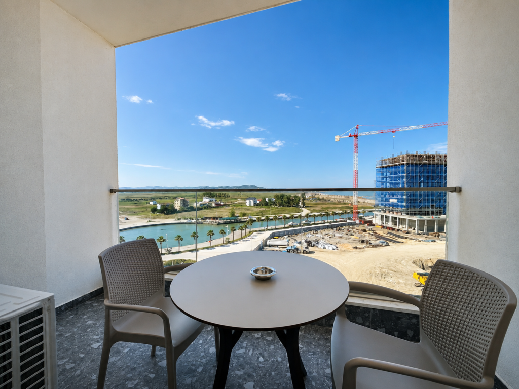 Appartamento 1+1 Arredato con Vista Mare in Vendita a Qerret, Kavajë