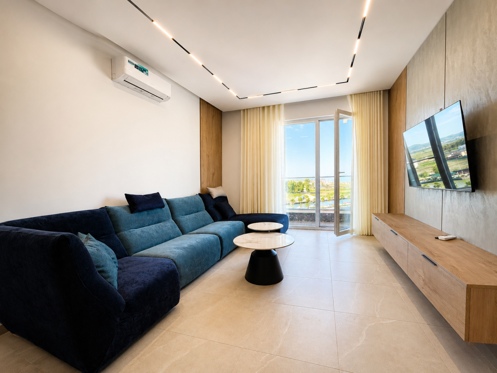 Appartamento 1+1 Arredato con Vista Mare in Vendita - Qerret, Kavajë