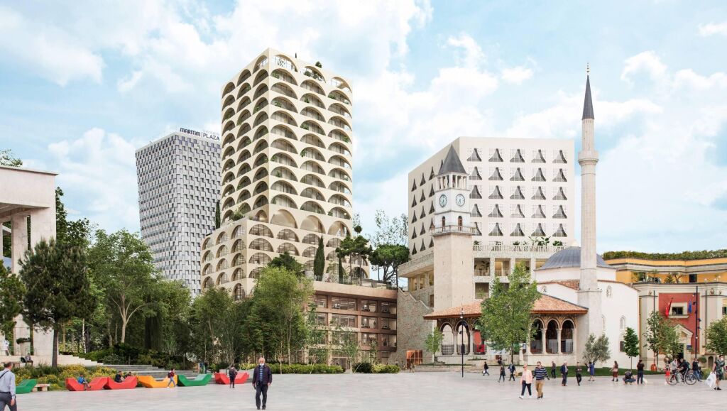 Shitet apartament 2+1+2 me dy poste parkimi tek Book Building