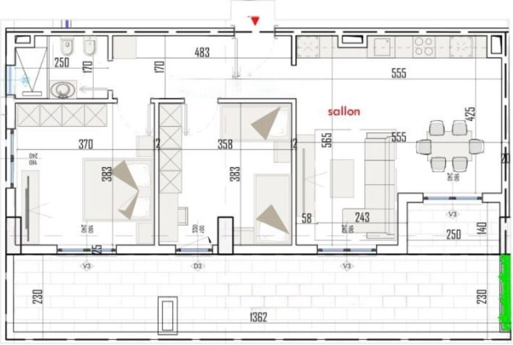 ✨ Apartment 2+1 with Veranda for Sale 📍 Paskuqan - Color Splash Residence
