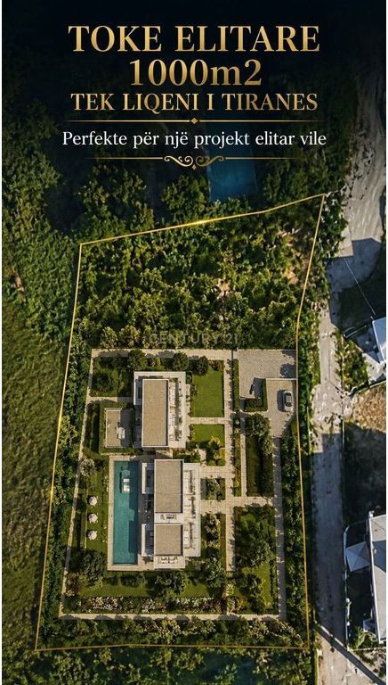 Tokë Elitare Në Shitje Tek Liqeni i Tiranës - 1.500.000€ | 1000 m²
