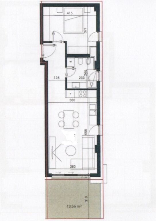 Apartment 1+1 for Sale at Sun Palase Residence in Palase.
