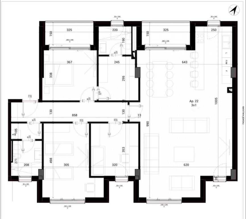 VENDESI APPARTAMENTO 4+1 in PARK HOUSE