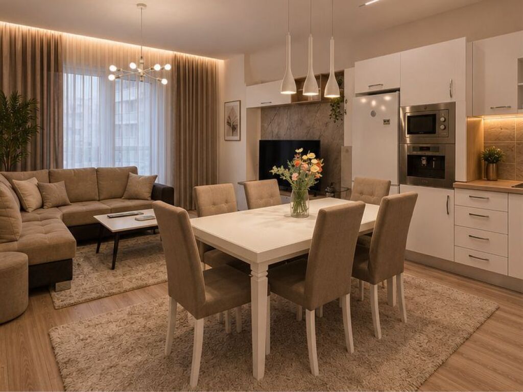New Boulevard, modern 2+1+2 apartment for rent (storage and parking space).