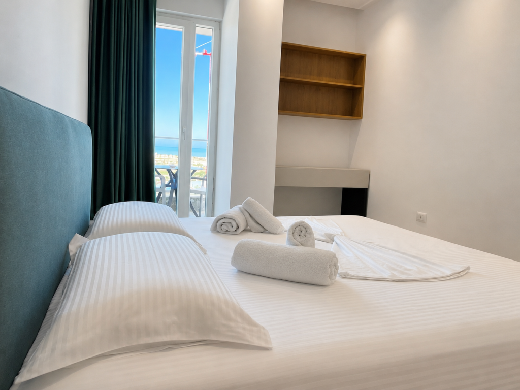 Appartamento 1+1 Arredato con Vista Mare in Vendita - Qerret, Kavajë