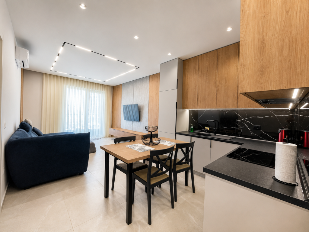 Appartamento 1+1 Arredato con Vista Mare in Vendita - Qerret, Kavajë
