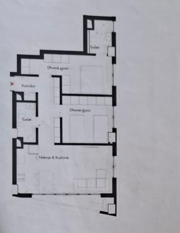 Apartament 2+1 ne Shitje Prane Fushes ne Ali Dem