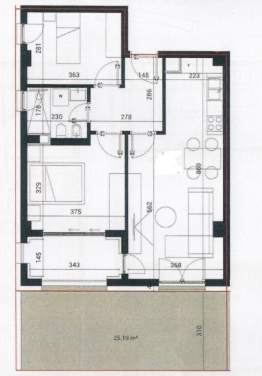 2+1 Apartment for Sale at Sun Palase Residence in Palase.