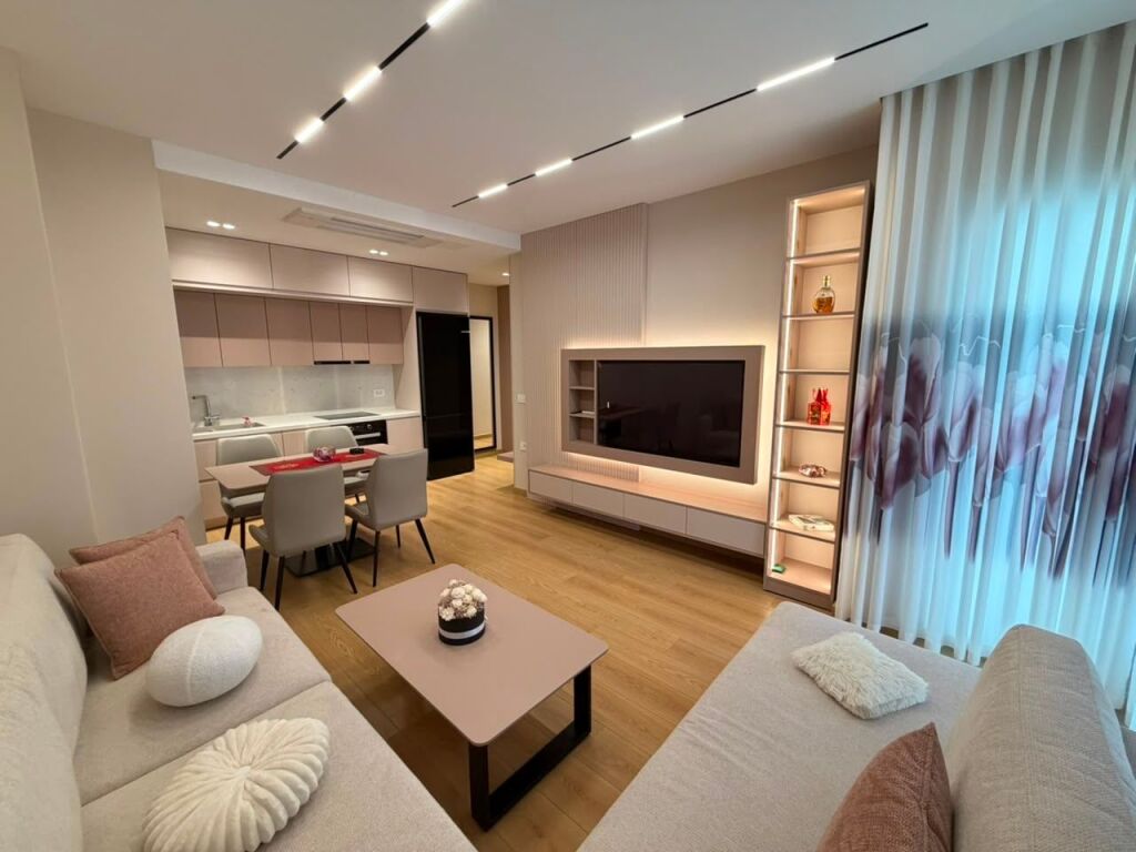 Apartment 2+1 for rent  Address: Zogu i zi  Furnished and never lived in before  8th floor  Price 1000€ with parking space