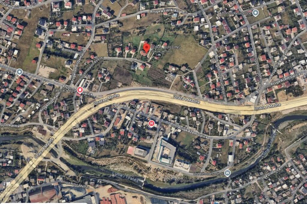 SHITET APARTAMENT 1+1 - Coral Building, Paskuqan, Tirane