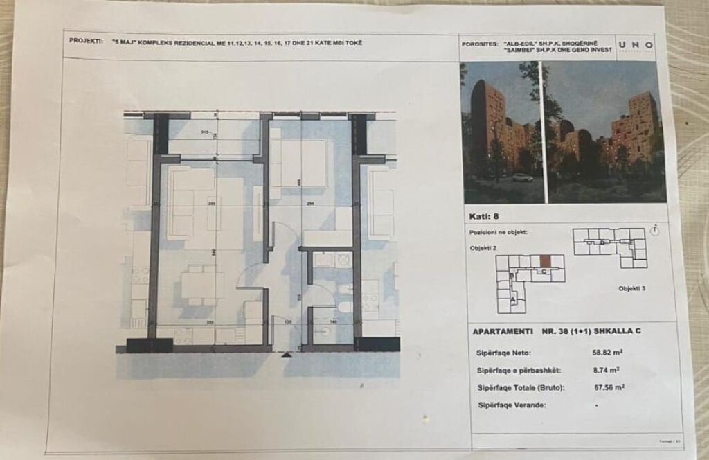 Apartment 1+1 for sale