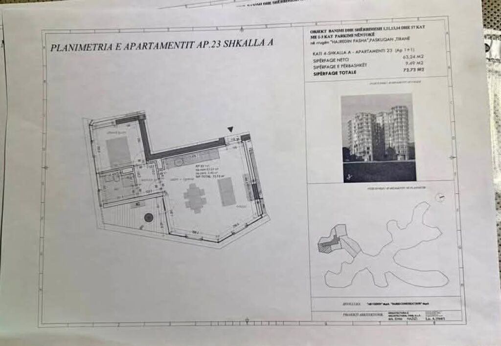 SHITET APARTAMENT 1+1 - Coral Building, Paskuqan, Tirane