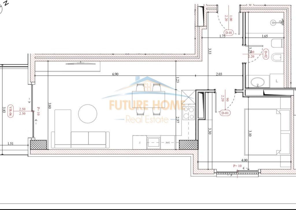 Shitet,Apartament 1+1, Rezidenca Almar,Mali i Robit 125,188 €