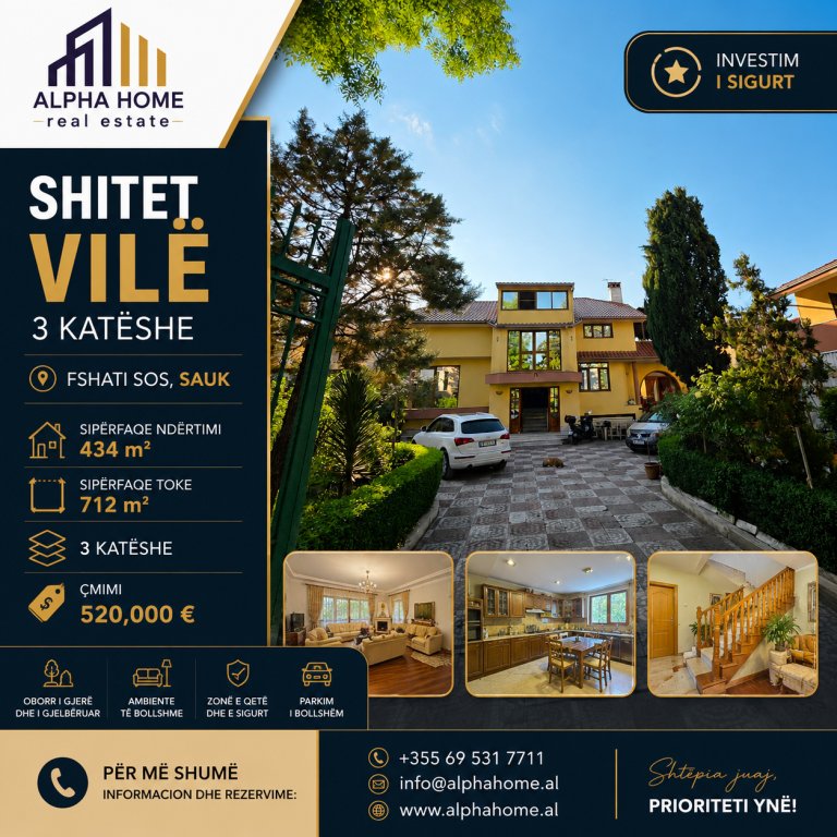 🏡✨ SHITET VILË 3 KATËSHE | FSHATI SOS, SAUK