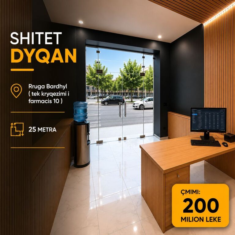 🔥 Shitet Dyqan – Rruga Bardhyl ,Tirane🔥