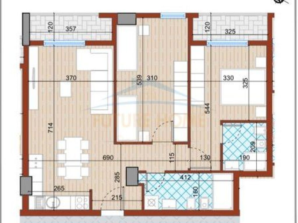 In vendita, Appartamento 2+1, Complesso UrbanVista Tirana, Don Bosko