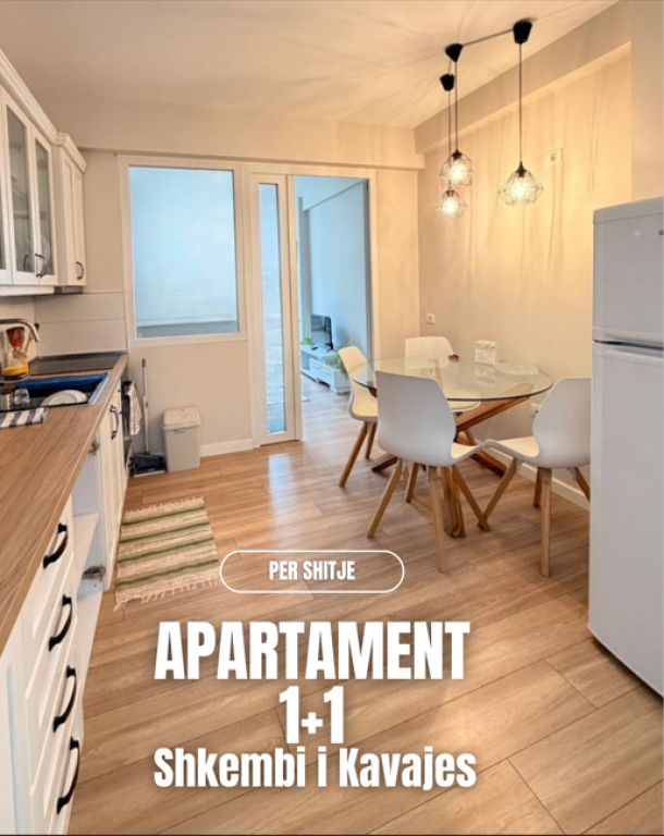 🏡 Per Shitje Apartament 1+1 – Shkëmbi i Kavajës | Vijë e Parë me Detin 🌊