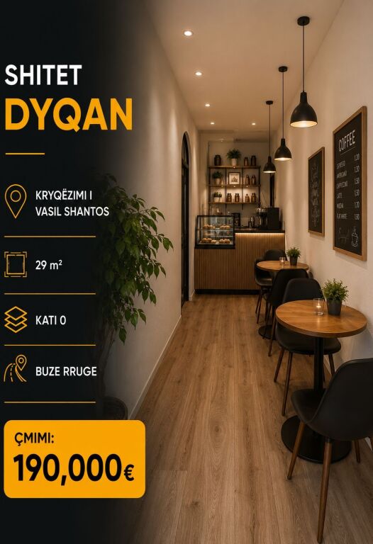 🔥 Shitet Dyqan – Kryqëzimi i Vasil Shantos ,Tirane🔥