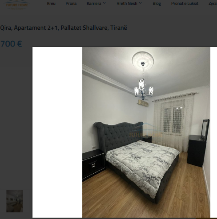 Qira, Apartament 2+1, Pallatet Shallvare, Tiranë 700 €