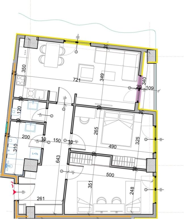 Shitet apartament 2+1+2 Aluna Paskuqan
