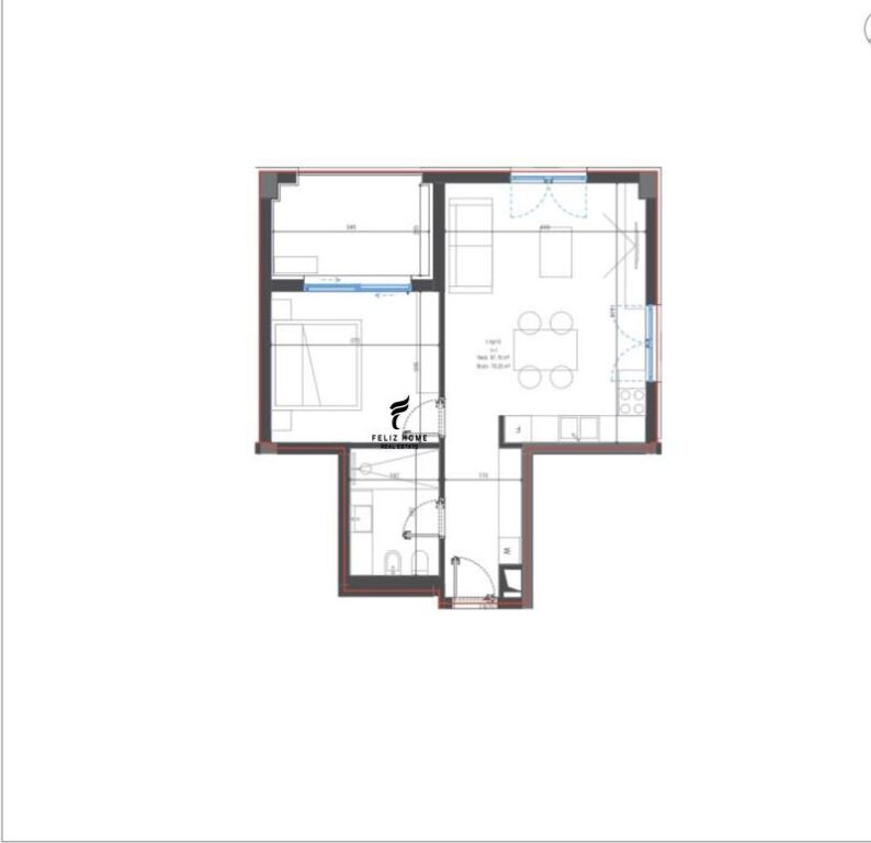 FOR SALE APARTMENT 1+1 DHERMI 237,750 EURO FH-76468