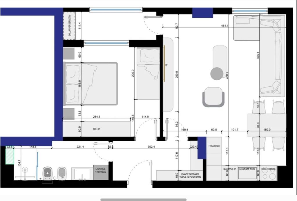 SQUARE 21  1+1  78 m2