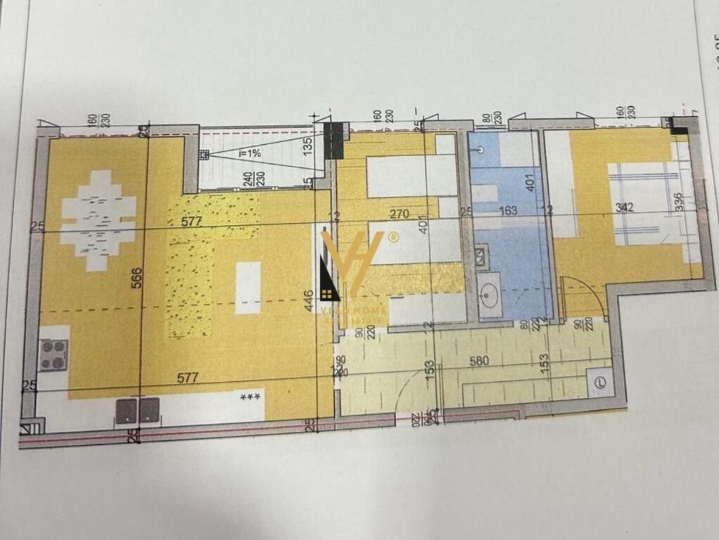 SHITET APARTAMENT 2+1+BLK NE SELITE 171.700 EURO