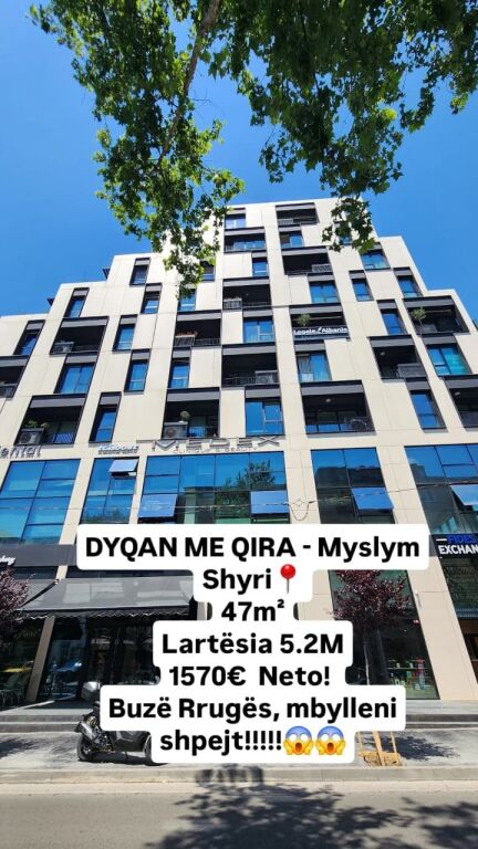 In Affitto: Prestigioso Spazio Ufficio 2+1+2WC + 1 Balcone &amp; 1 TERRAZZA 📍 Fronte Strada Myslym Shyri | €1.570 Netti/Mese