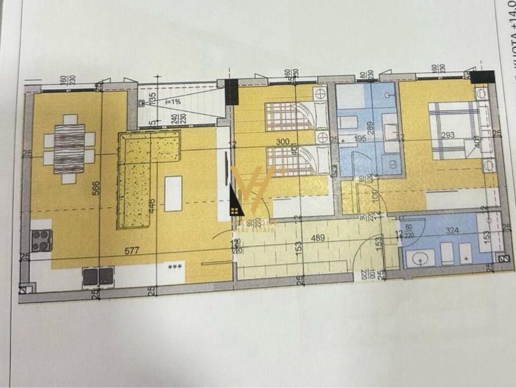 FOR SALE APARTMENT 2+1+2+BLK IN SELITE 183,600 EURO