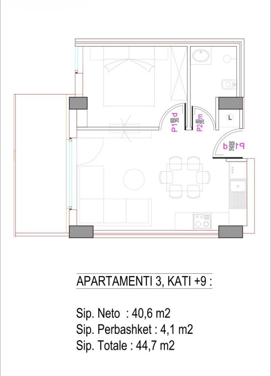 🏢 Apartament 1+1 në shitje te Rezidenca Alba