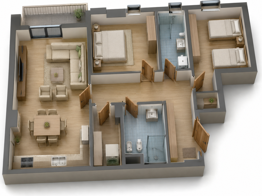 Shitet Apartament 2+1 me Depo - Paskuqan, Ringside Residences