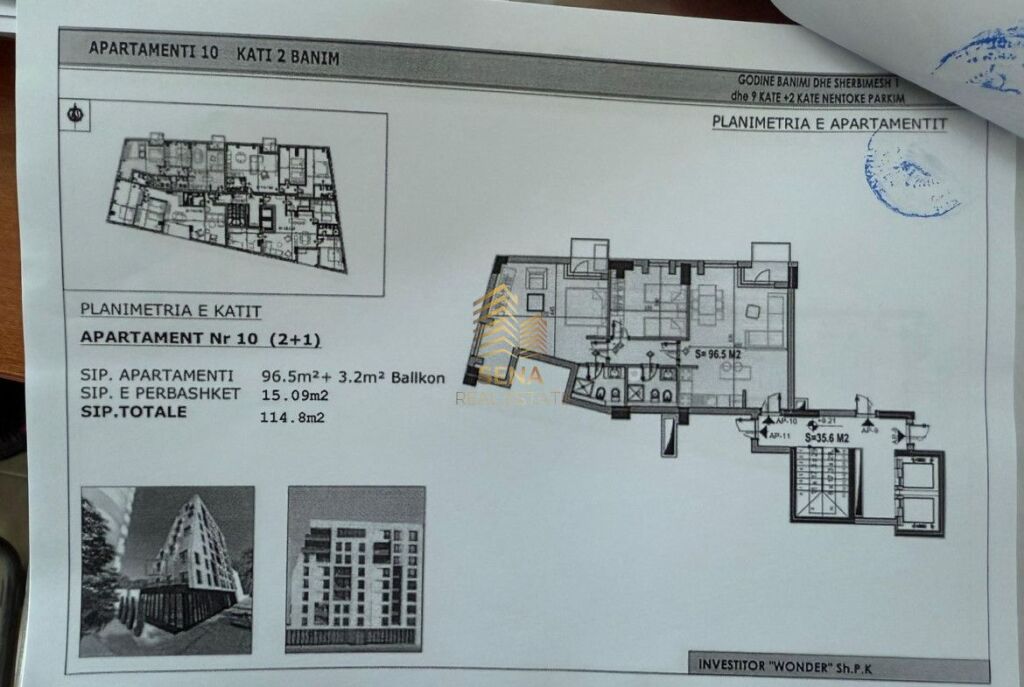 In vendita, Appartamento 2+1+2+2blk, Vicino allo Stadio Air Albania, 437.000 Euro Trattabili