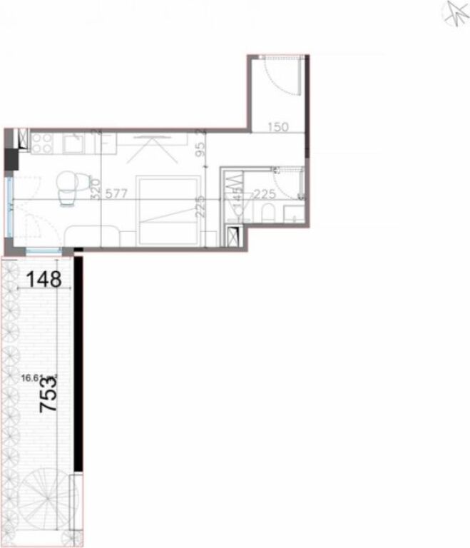 Studio Apartment for Sale Square Village - Dhërmi