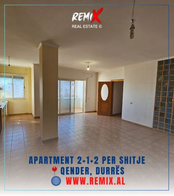 FOR SALE APARTMENT 2+1+2 NEAR FLAGSHIP CENTER, DURRËS