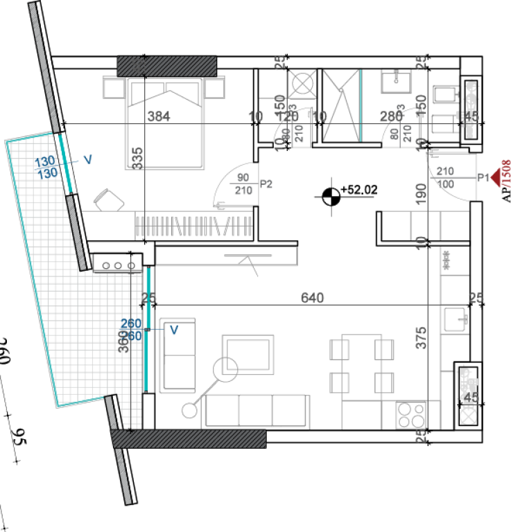 🏢 Apartment 1+1 for Sale – at Shqiponja Square Building🦅