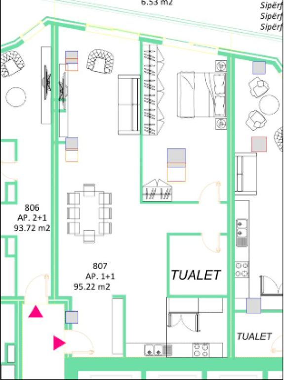 Shitet Apartament 1+1 – TIRANA'S ROCK, Sheshi Skënderbej