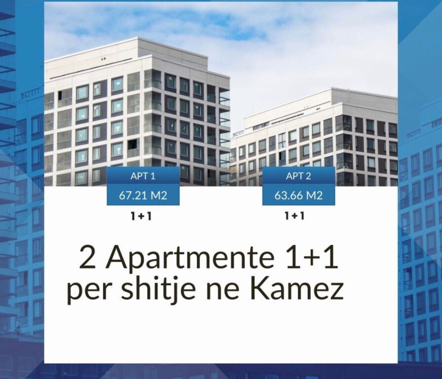 FOR SALE 2 APARTMENTS 1+1 IN KAMEZ