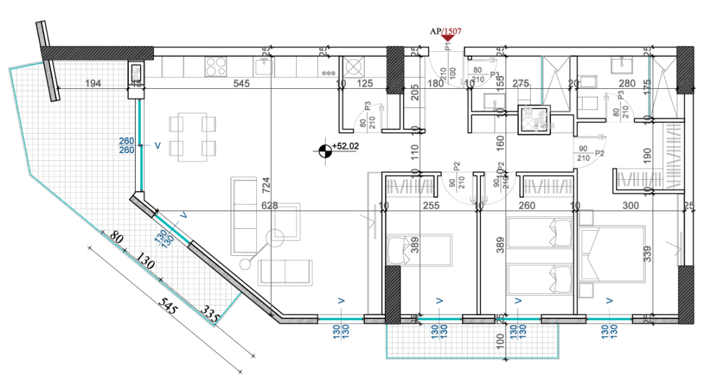 🦅Apartment 3+1+2 for Sale – Shqiponja Square Building!🦅